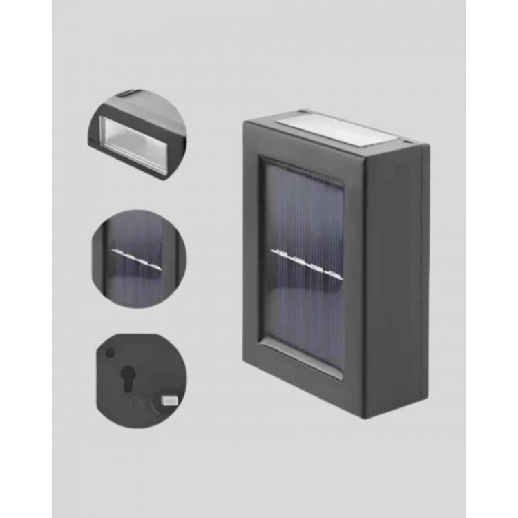 6 LED Güneş Enerjili Sensörlü Lamba – Akıllı Işık Sensörlü Enerji Tasarruflu Bahçe Aydınlatma