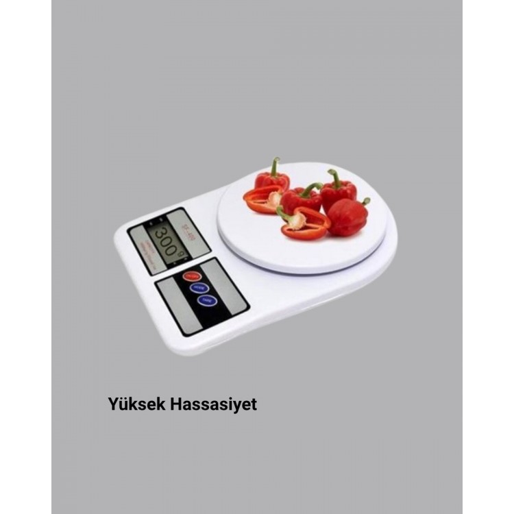 Hassas Dijital Mutfak Tartısı – 1g Doğruluk LCD Ekran Otomatik Kapanma