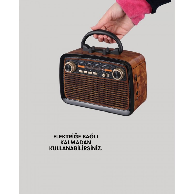 Bluetooth Hoparlör – Kablosuz Bağlantı Geniş Ses Alanı Radyo Destekli Hafif ve Taşınabilir