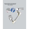 2 Modes 1080° Rotatable Faucet Head Flexible 3Articulated Movable Design