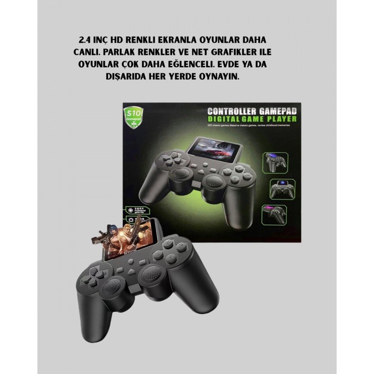 500-in- with 2.4 Inch HD Color Screen1 Portable Retro Game Console Cable TV Connectionand Long Battery Life