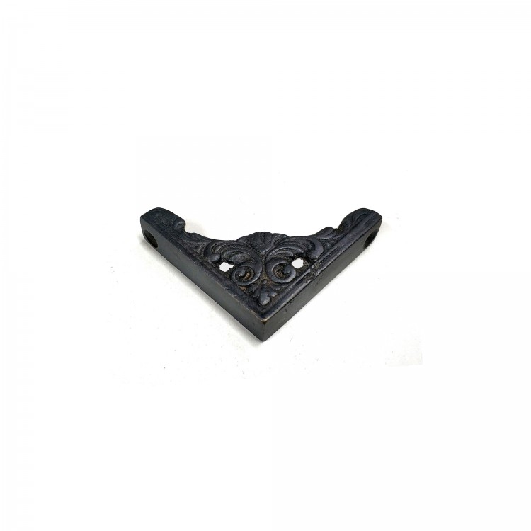 Antika Tarz Dekoratif Pirinç Köşe Süsü - 58x58 mm, Oksit