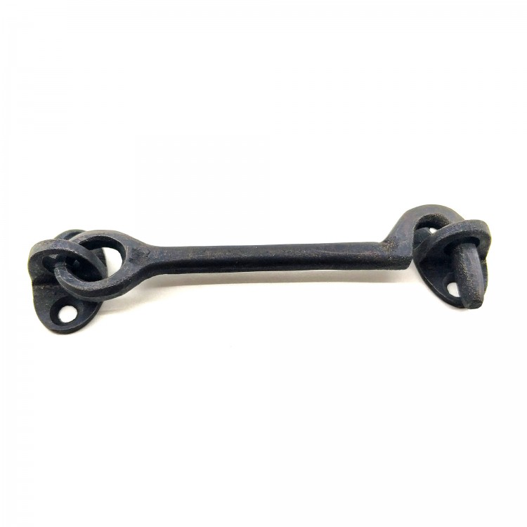 Antika Tarz Dekoratif Pirinç Çengeli - 13cm, Oksit
