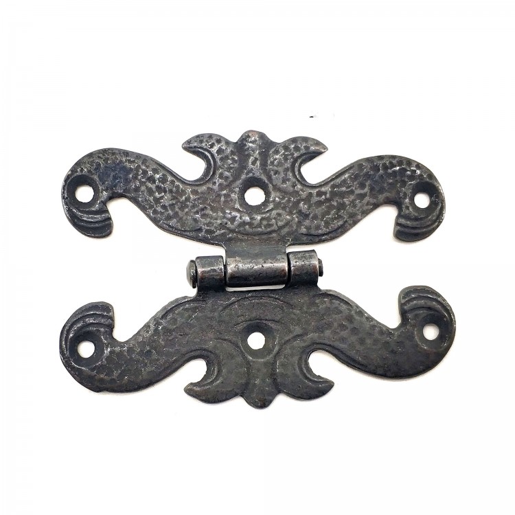 Antika Tarz Dekoratif Pirinç Menteşe - 63x45 mm, Oksit