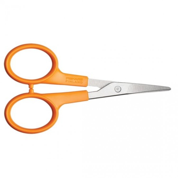 Fiskars 9808 M204 Kavisli Nakış Aplike Makası No: 4 inç / 10 cm - Paslanmaz Çelik