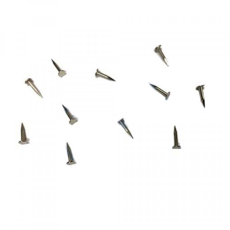 Klips, Menteşe, Ayağı Çivisi 7mm Çelik - Nikel 100gr
