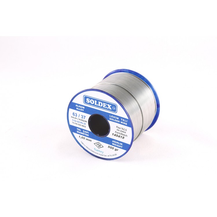 63-37 Lehim Teli 200 Gr 0,75 mm, Sn:63 - Pb:37