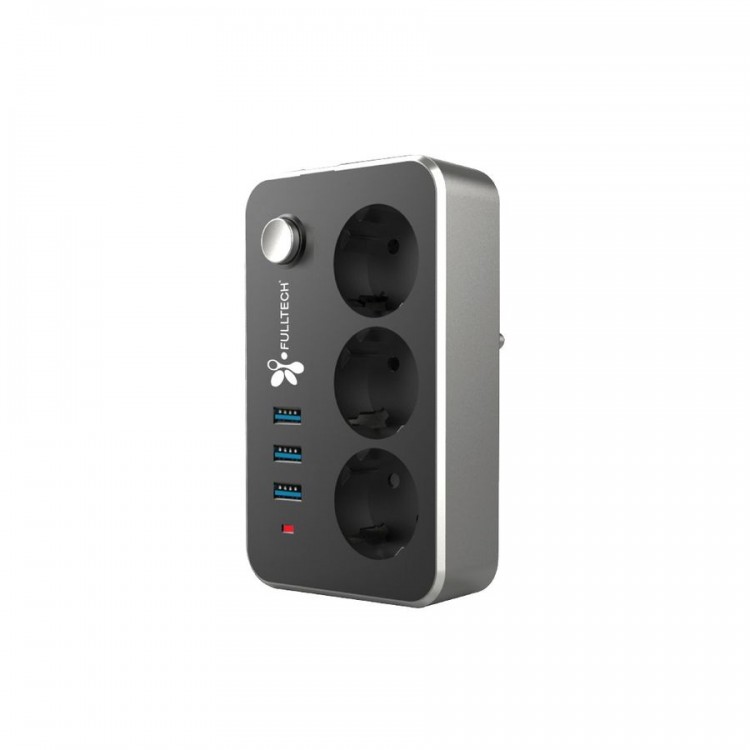 3 Priz 3XUSB 2 Mt Kablo Anahtarlı Akım Korumalı Priz TGFTR02