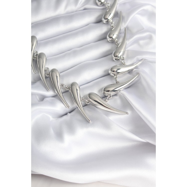 VIP Series Special Model Silver Color Women's Necklace TJ-BKO8236