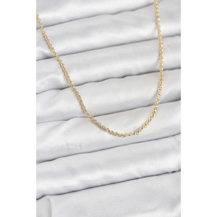 CM 14K Gold Renk Halka Model 60 cm Kadın Kolye TJ-BKO10930