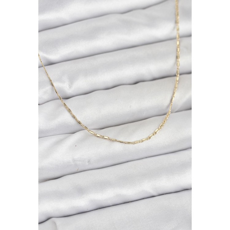 CM 14K Gold Renk Kesme Model 60 cm Kadın Kolye TJ-BKO10931