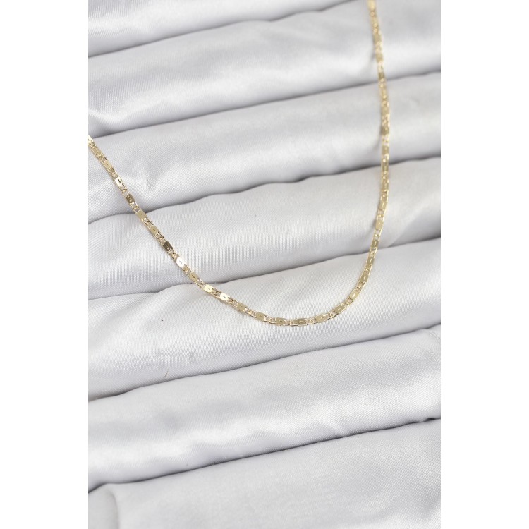 CM 14K Gold Renk Ezme Zincir Model 60 cm Kadın Kolye TJ-BKO10933