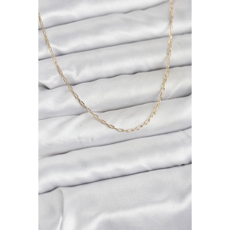 CM 14K Gold Renk Ataç Zincir Model 60 cm Kadın Kolye TJ-BKO10934