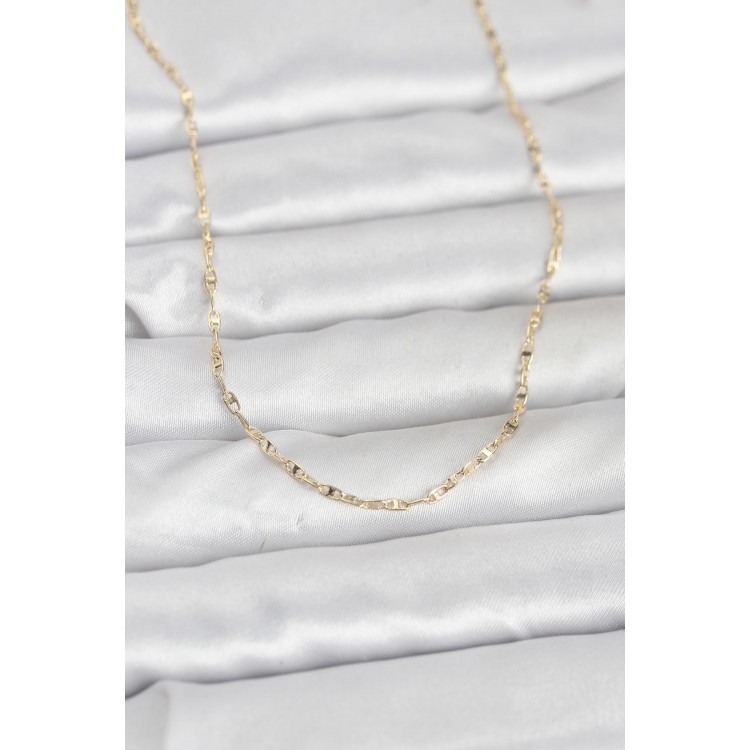 CM 14K Gold Renk Gemici Zincir Model 60 cm Kadın Kolye TJ-BKO10947