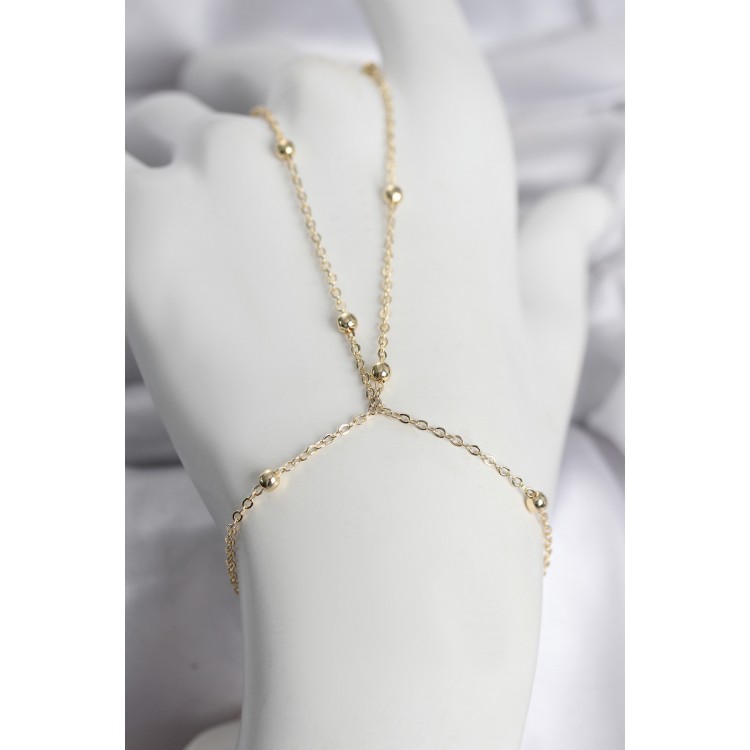 316L Çelik Gold Renk Top Zincirli Kadın Şahmeran TJ-SN742