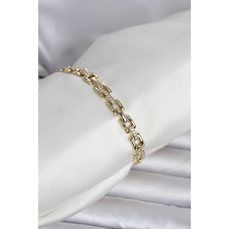Xuping Zincir Model Gold Renk Kadın Bileklik TJ-BB8413