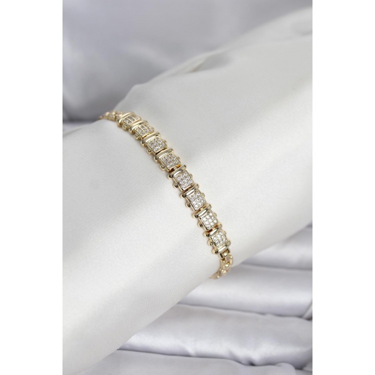 Xuping Model Zirkon Taşlı Gold Renk Kadın Bileklik TJ-BB8415