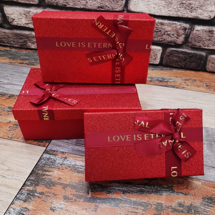 Red Gift Box of 3