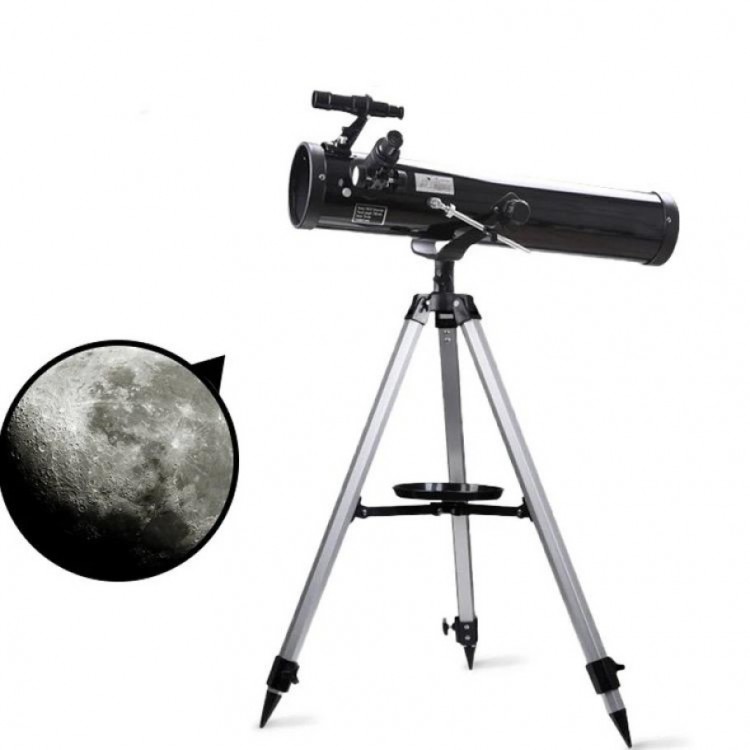 76 x 700 Professional Mirrored Space Telescope Black
