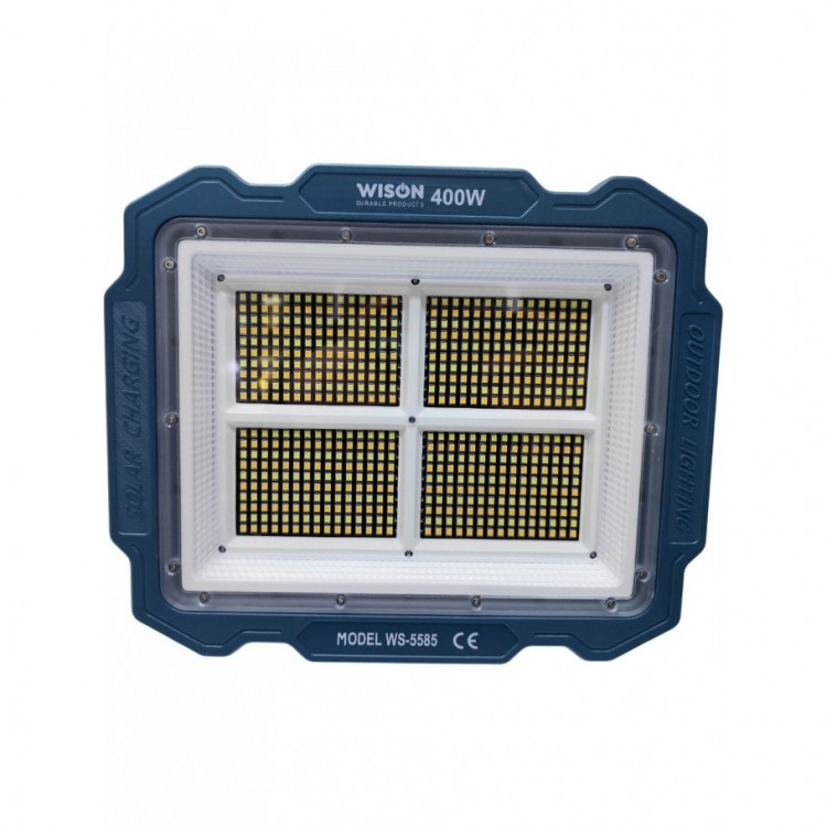 Çok Fonksiyonlu 3 Solar Panelli 400W Spot Aydınlatma WS-5585