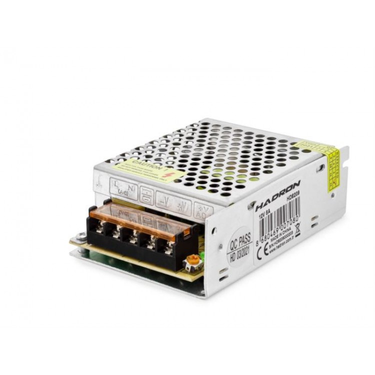 12V 5A 60W Led Ve Kamera Adaptörü - Gümüş B2879