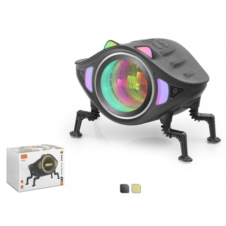 Bluetooth Masaüstü Hoparlör Robot Tasarimli Fm Rgb CC2A