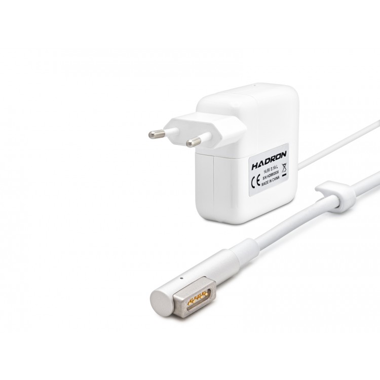 14.5V 3.15A 45W Laptop Adaptörü - L Tip - Macbook Uyumlu - Beyaz HD8802