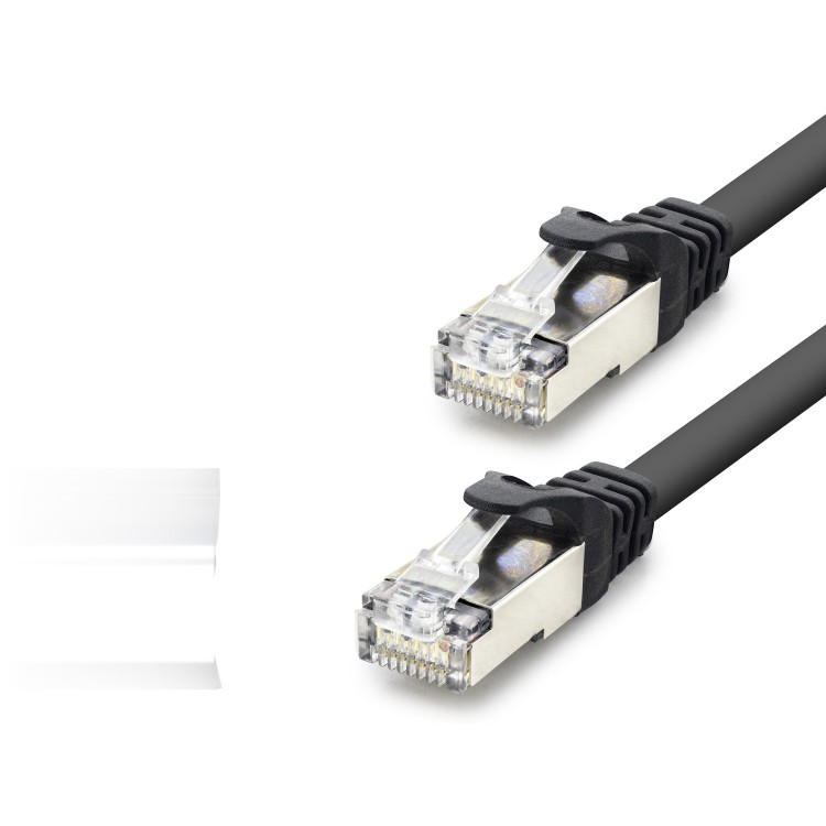 Cat7 Ethernet Patch Kablosu 10 Gbps 600 Mhz 10 M - Siyah HDX5094