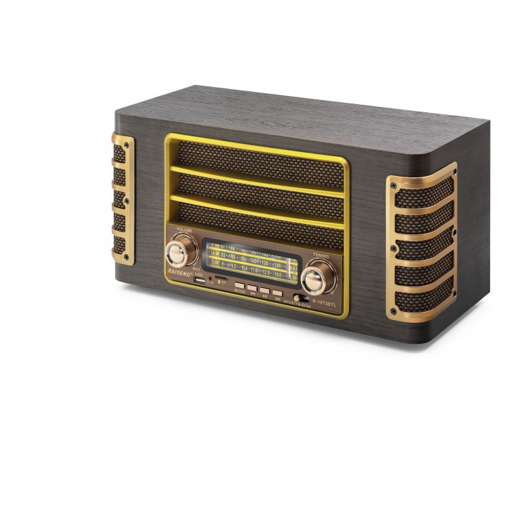 Bluetooth Nostaljik Hoparlör Fm 345 X 183 X 174 Cm R1973BT