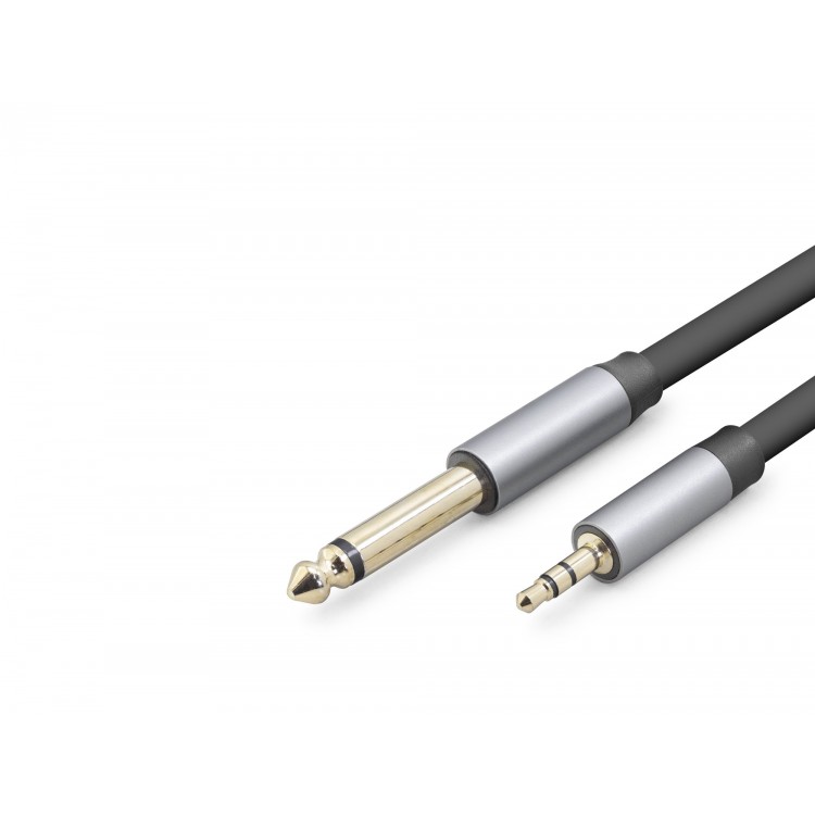 3.5Mm To 6.35Mm Gitar Kablosu 5 M - Siyah HDX1081