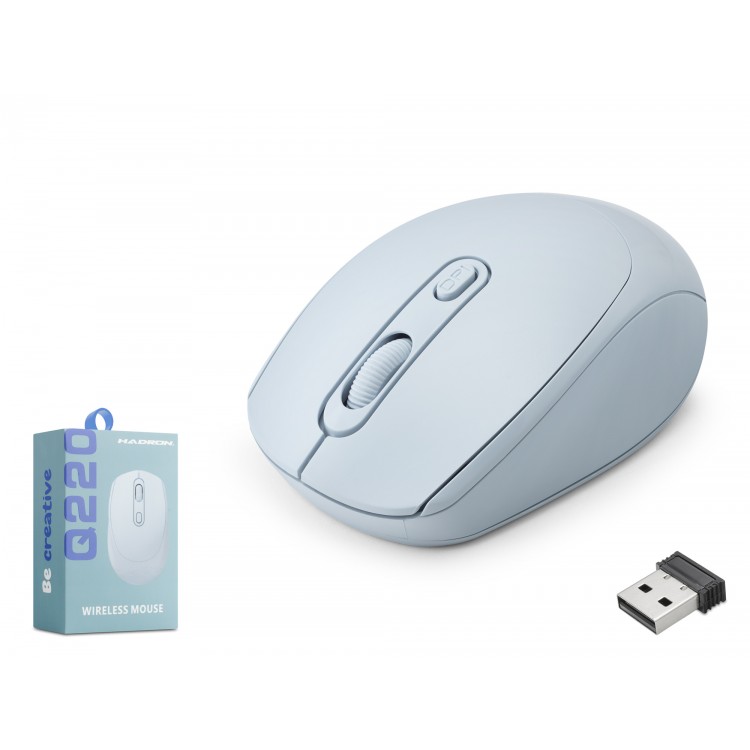 Kablosuz Mouse 1600 Dpi Mavi Q220B