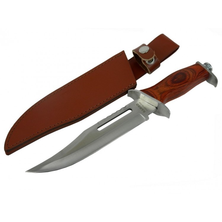 111 Bıçağı 32 cm - Ahşap Metal Saplı, Perçinli