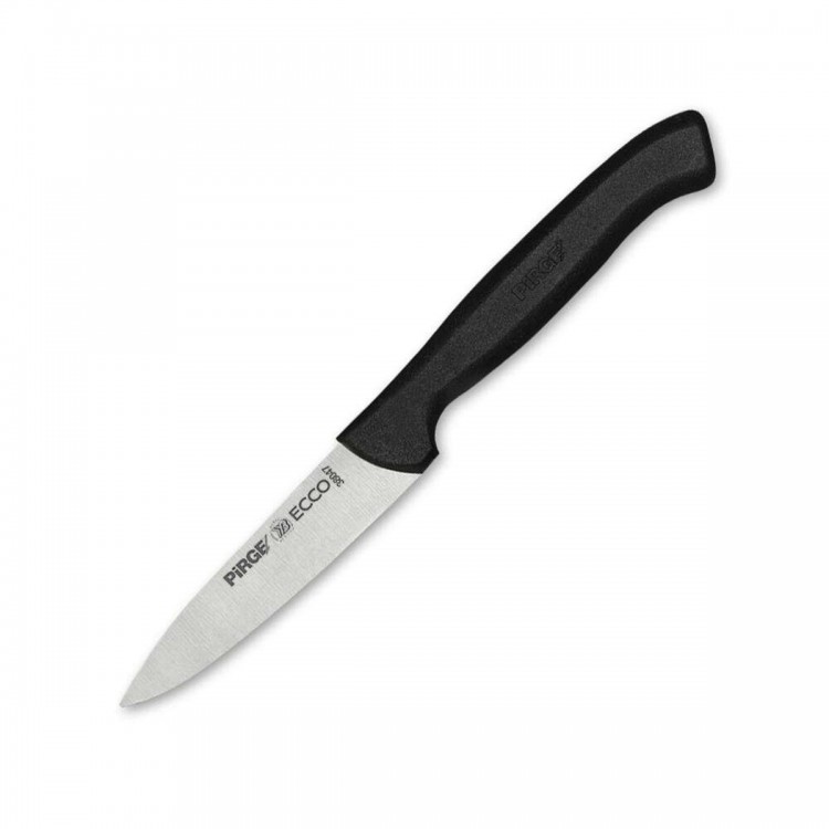 38047 Ecco Düz Sebze Bıçağı 9 cm - Siyah