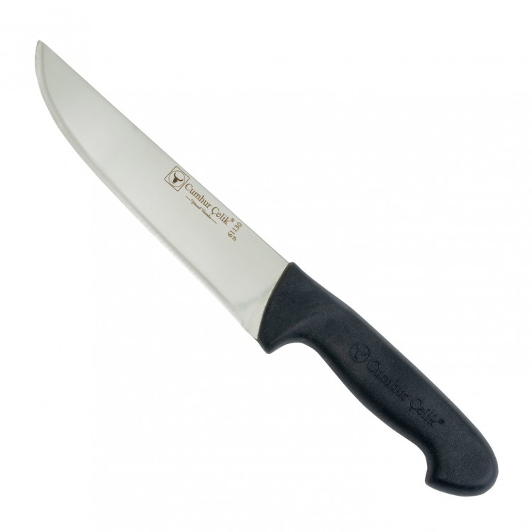 Sürmene Cumhur Çelik 61130 Kasap Kurban Bıçağı, 18 cm, Kaymaz Sap