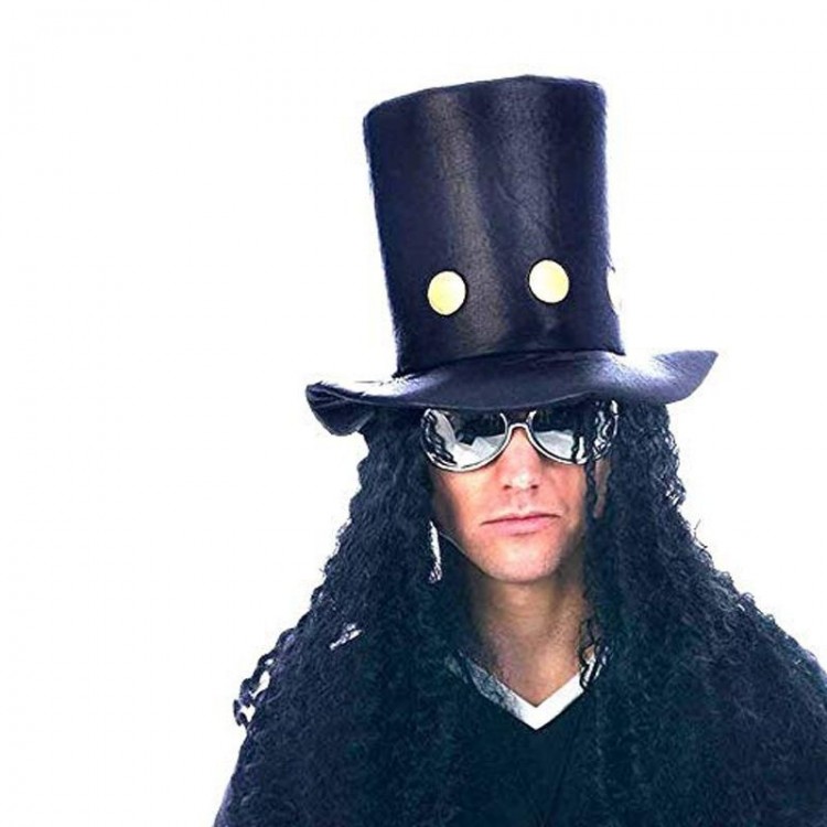 80's Hard Rock Guns N Roses Slash Hat with Hair