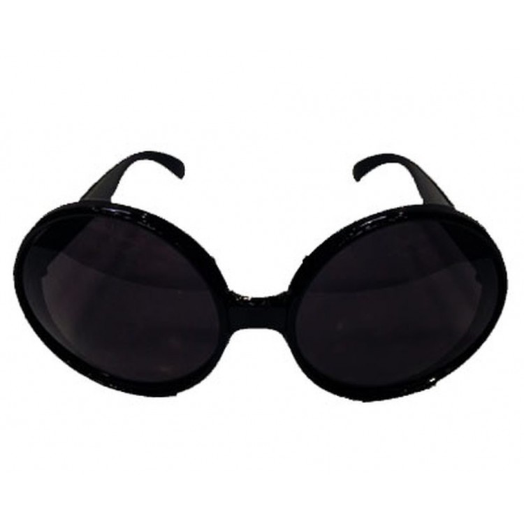 80's Black Color Nostalgia Yeşilçam Party Glasses