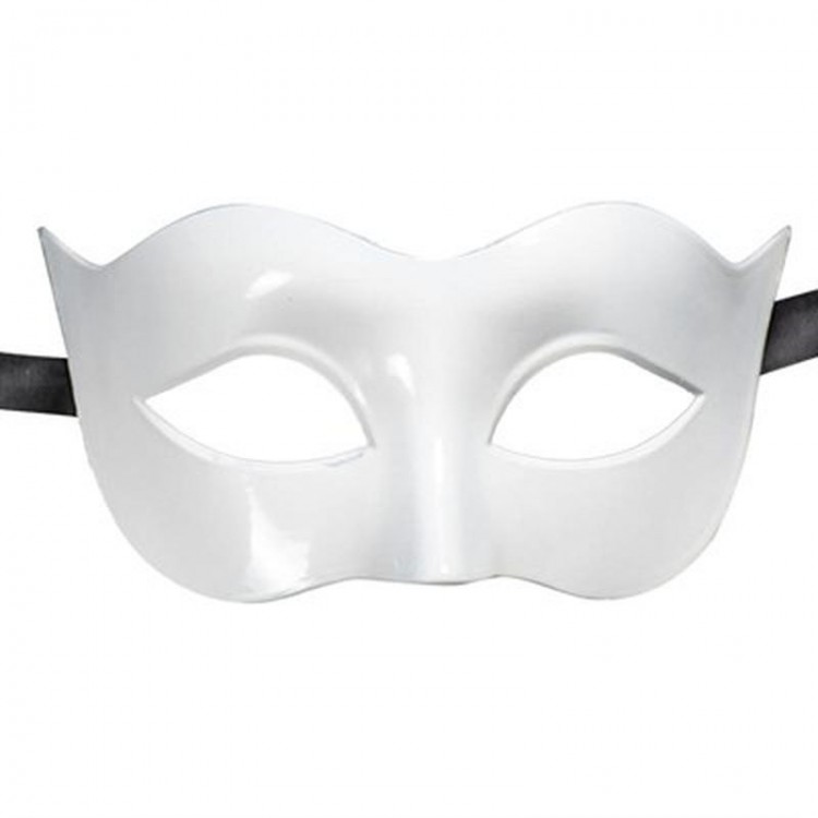 White Color Masquerade Costume Party Venetian Ball Mask