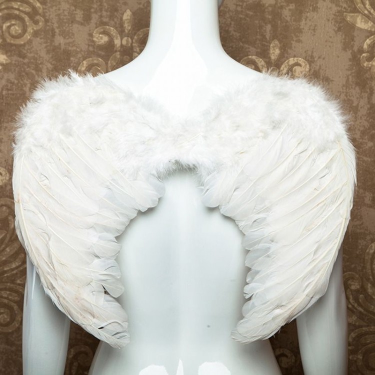 White Color Medium Size Children's Angel Wing 50x35 cm