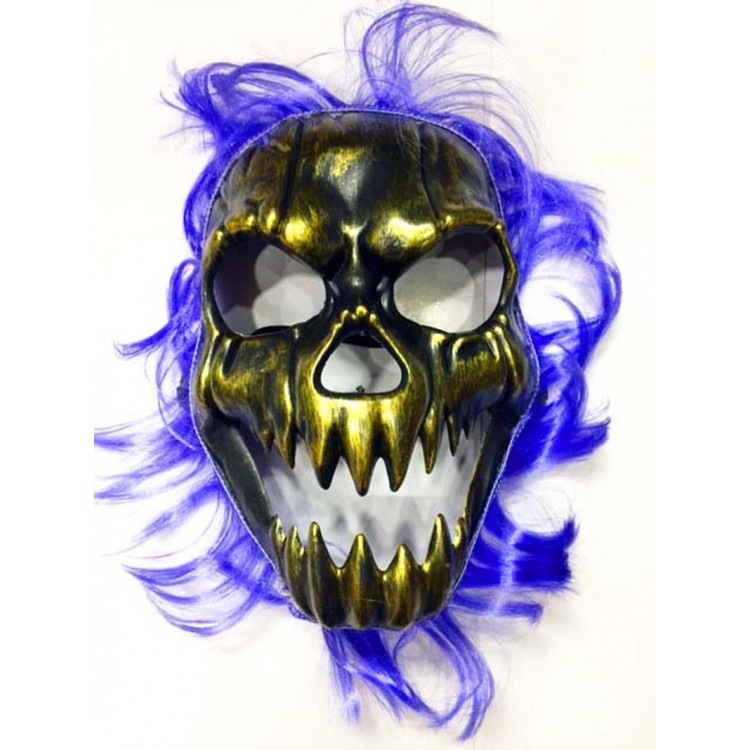 Halloween Blue Hair Mask