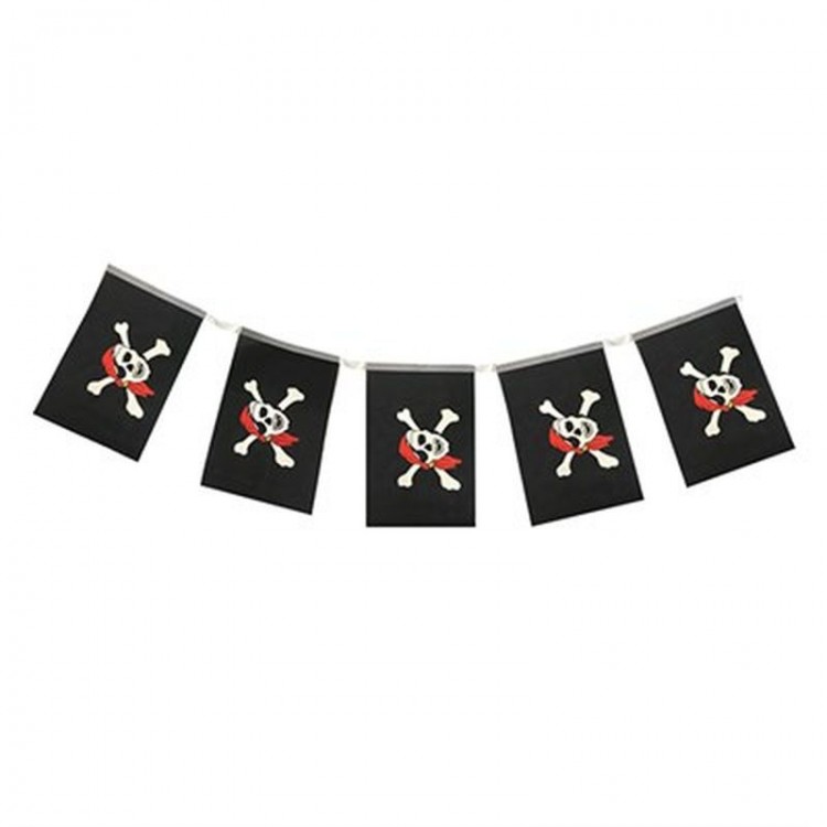 Pirate Party Pirate Logo Printed Pennant Ornament Banner Ornament 8 pieces