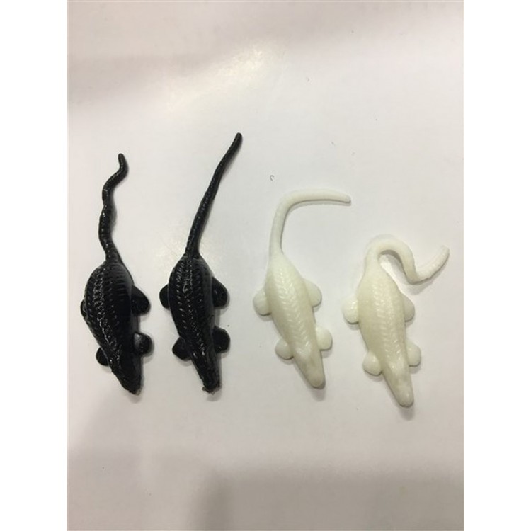 Small Gel Mouse Black-White 4 Pieces