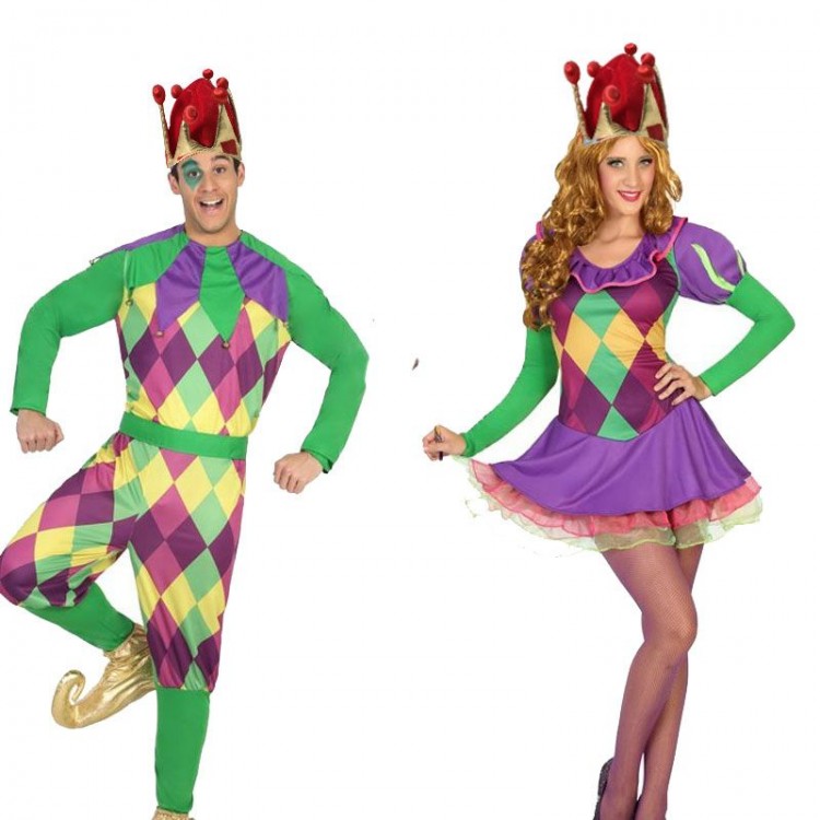 Clown Hat Jester Hat with Pompom Kids Size