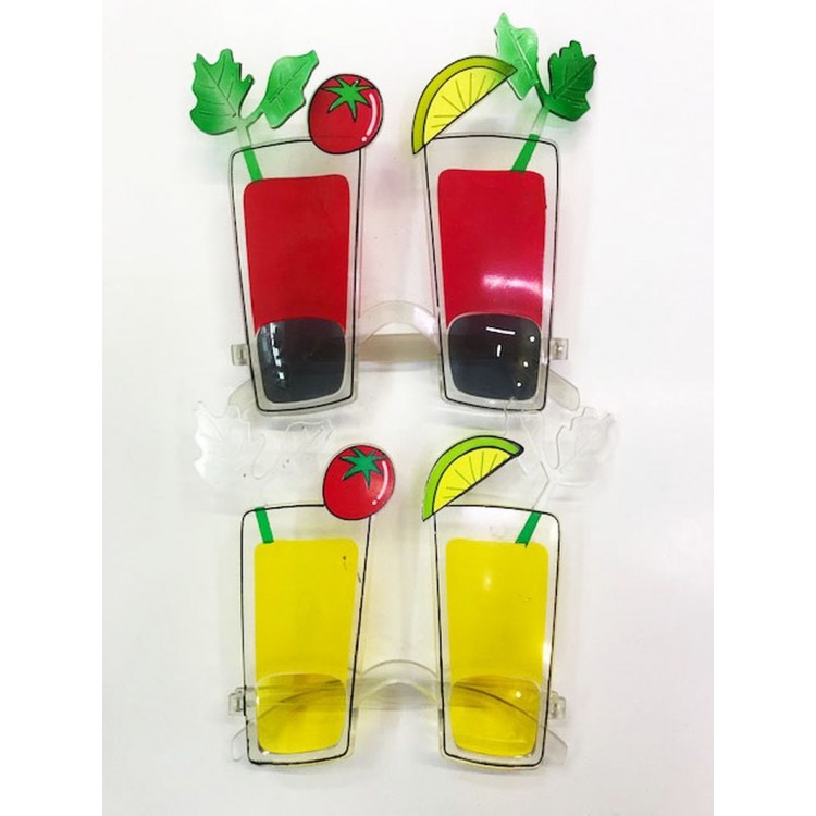 Party Glasses Glass 2 Colors 2 Pieces