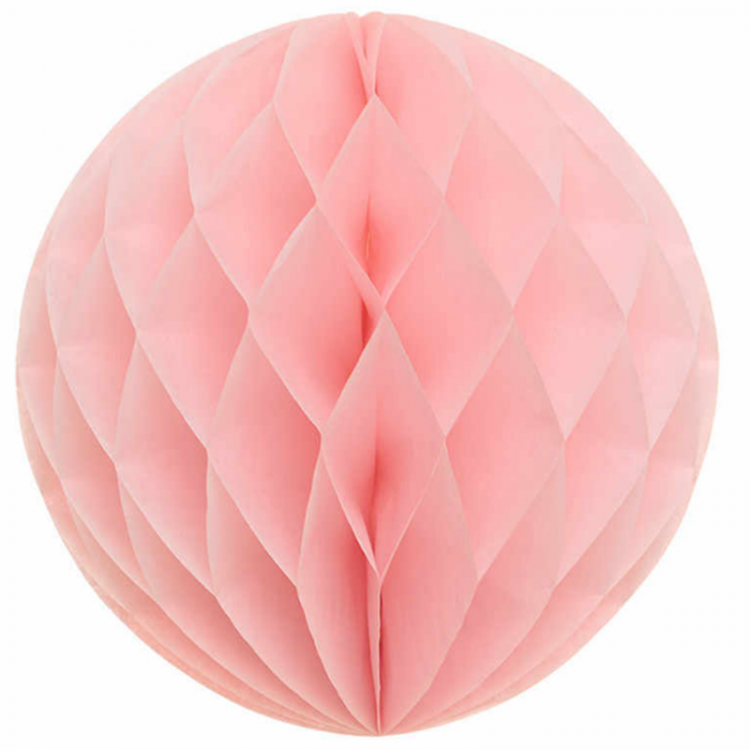 Pink Color Honeycomb Paper Ornament Decor Hanging Ornament20cm 1 Piece