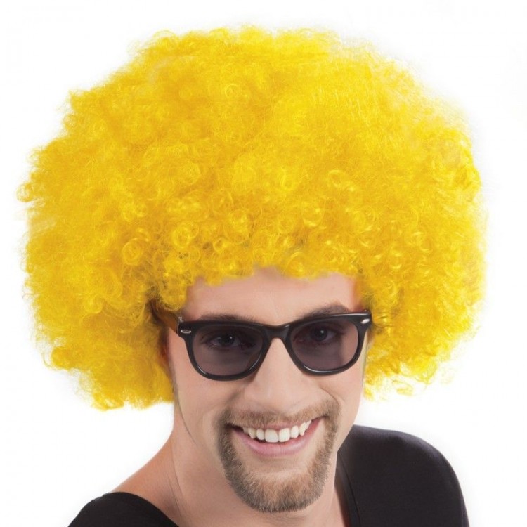 Blonde Color Curly Afro Bonus Wig