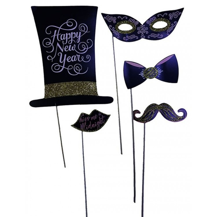 5 Pieces Photo Shoot Props for New Year's Party