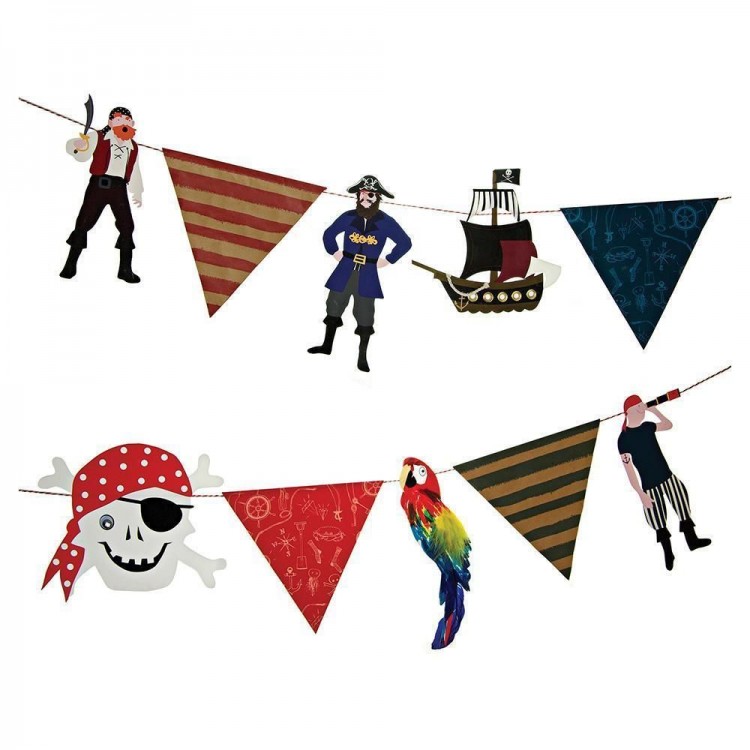 Pirate Wreath Decor Streamer Ornament 10 Different Shapes1.8 Meters