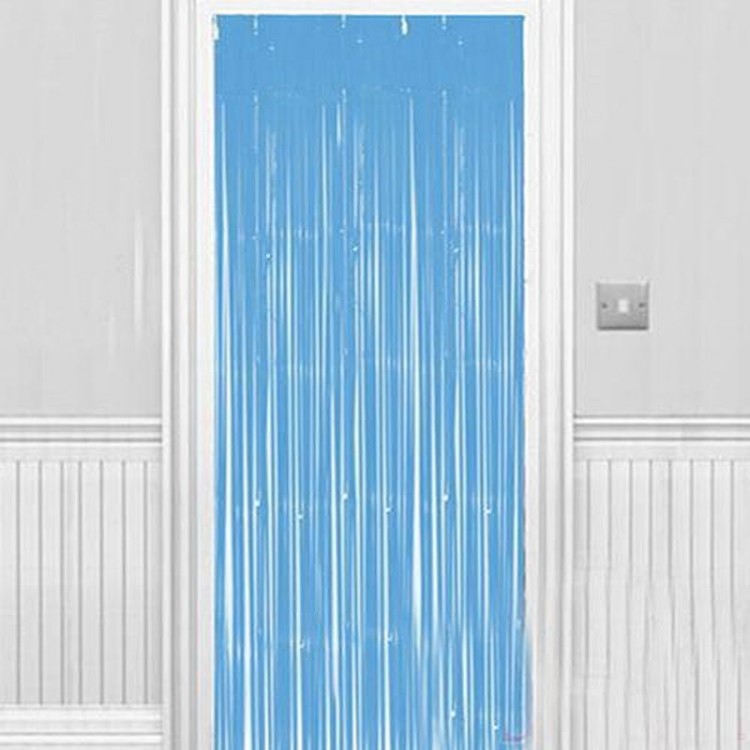 Soft Light Blue Color Wall and Door Curtain 100x220 cm