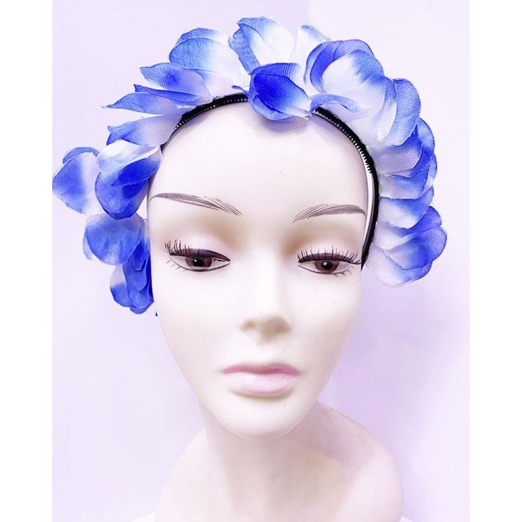 Luau Aloha Hawaii Party Blue Color Leaf Crown10x15cm