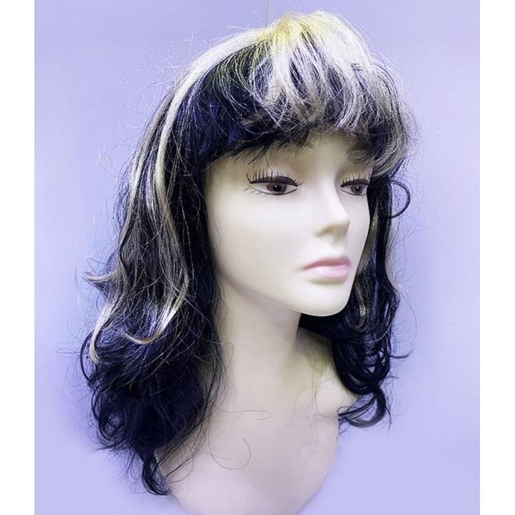 Black Gold Color Dracula Vampire Witch Wig Partywig
